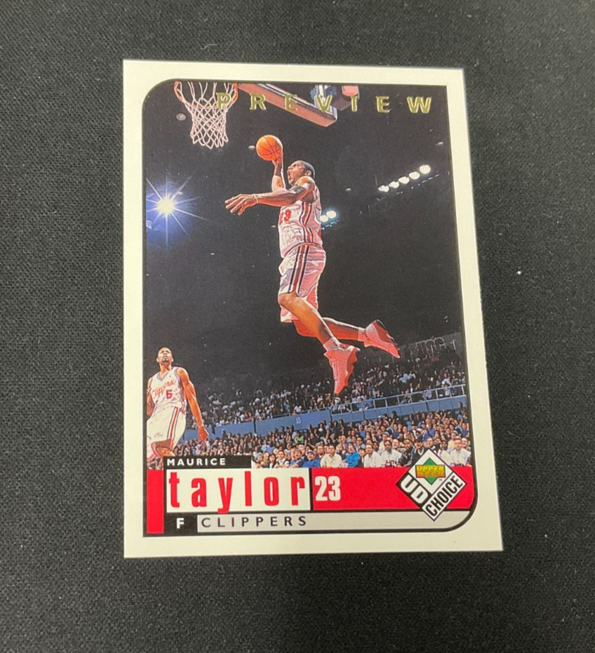 Maurice Taylor Upper Deck UD Choice Preview 65 1998-99