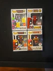 Funko Pop Lot Of 4 Vinyl Figures Deadpool Lot Marvel Comics