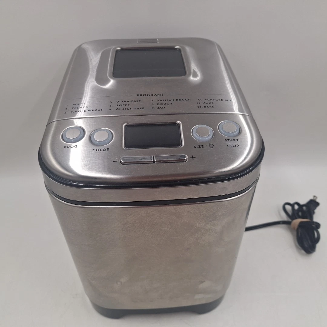 Cuisinart CBK-110 Compact Automatic Bread Maker SS Tested Works
Opens in a new window or tab