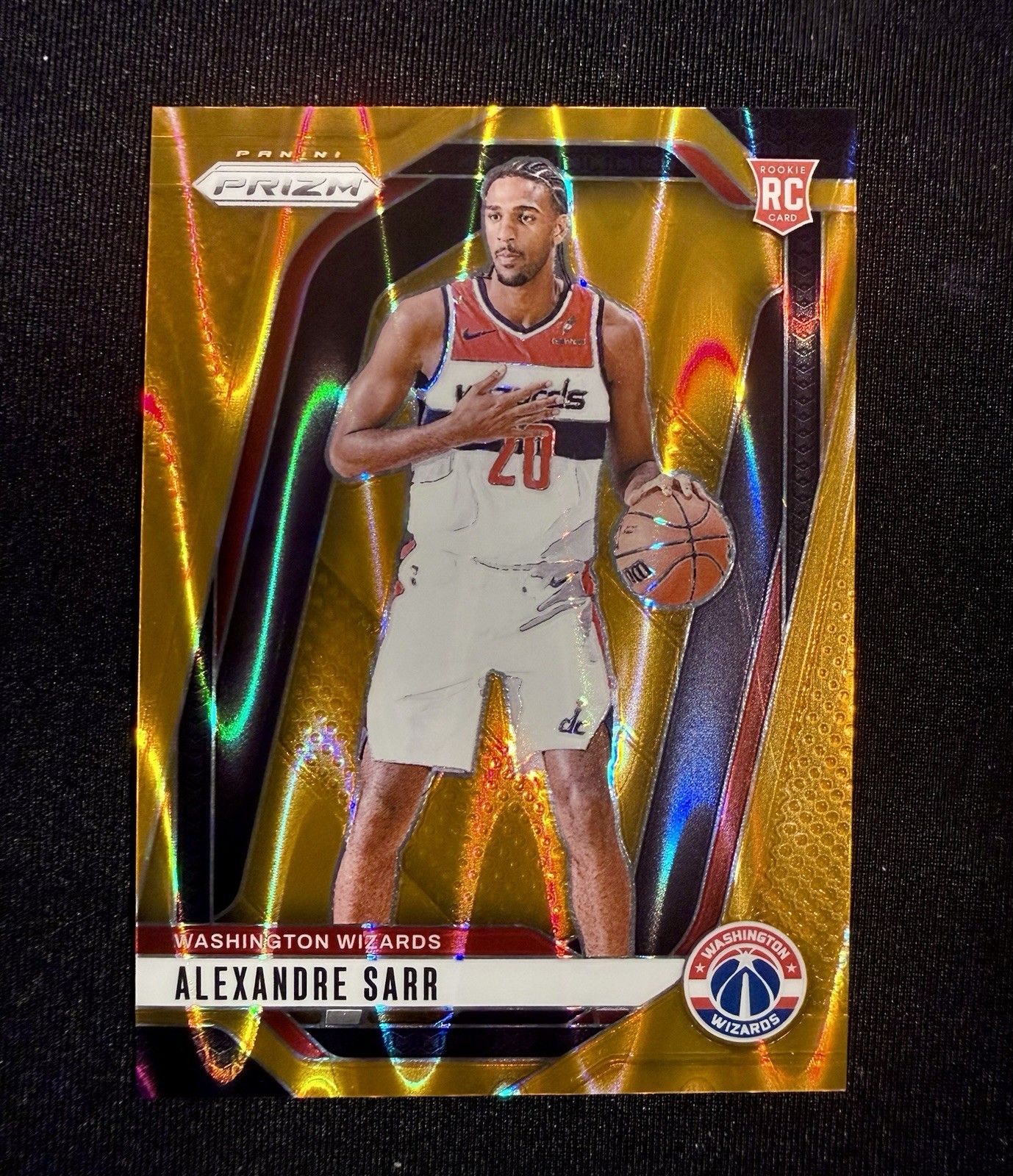 2024-25 Panini Prizm - Alexandre Sarr #264 Orange Seismic Prizm /199 (RC)