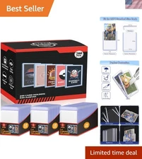 Complete Collection of 600 PCS Card Sleeves - Toploaders & Resealable Options