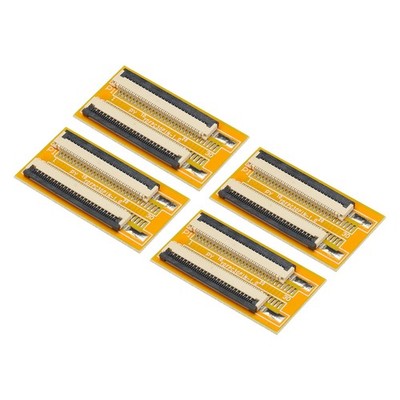 FFC FPC Extension Board PCB Extend Connector 24 Pin 1mm Pitch Single Side 4pcs