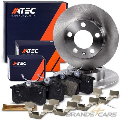 ATEC BREMSSCHEIBEN VOLL Ø230 + BELÄGE HINTEN FÜR AUDI A3 SEAT LEON SKODA OCTAVIA