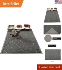 Toxin-Free XL Cat Litter Mat 46x35 - Capture Litter, Soft Easy Maintenance