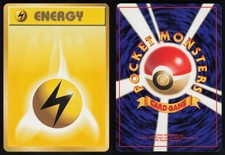 LIGHTNING ENERGY BASE SET POKEMON JAPANESE 1996 MP