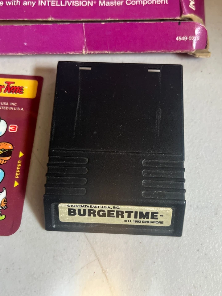 intellivision game - BurgerTime - Image 2 of 3