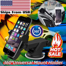 360 Universal Mount Holder Car Stand Windshield For Mobile Cell Phone GPS HOT