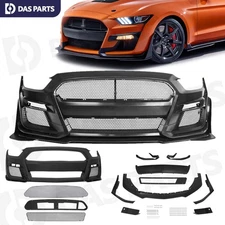 Upgrade Front Bumper Kit Facelift GT500 Shebly Style For 2015-2017 Ford Mustang