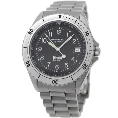 Hamilton Khaki Sub 660ft 9745B 38.6mm Quartz 1990s | eBay