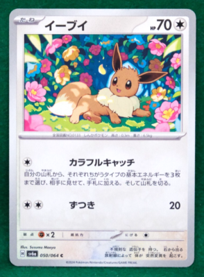 Eevee 2024 SV6a 050/064 C Nintendo Gamefreak Pokemon Card Japanese