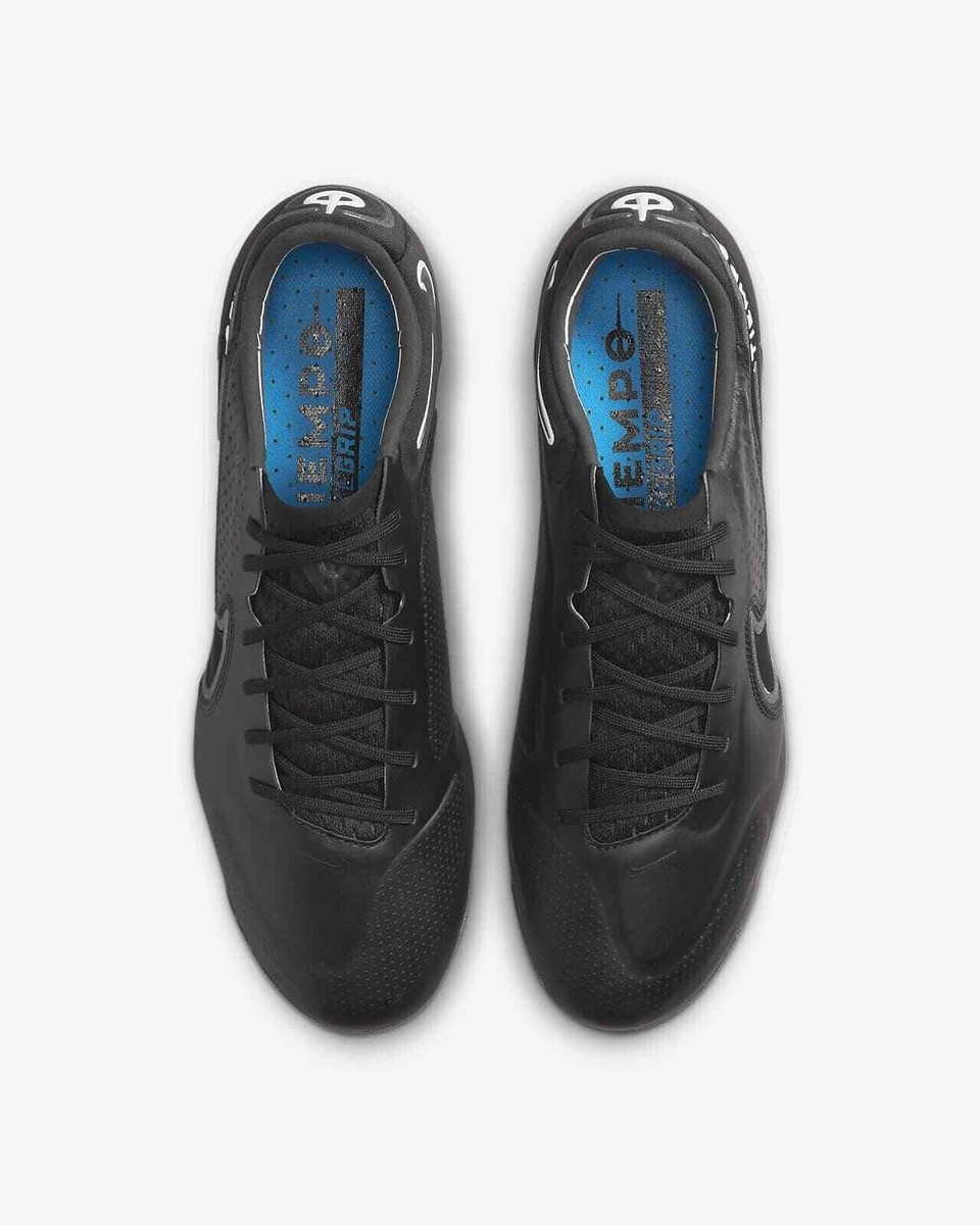 Nike Tiempo Legend 9 Elite FG Soccer Cleat Black Grey CZ8482 Nike Tiempo Legend 9 Elite FG Soccer Cleat Black Grey CZ8482