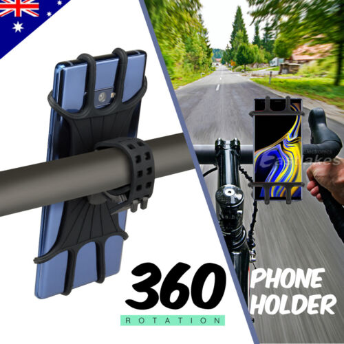 Universal Bicycle, Pram, Trolley Silicone for Mobile Phone Mount Holder Quick - Picture 1 of 9