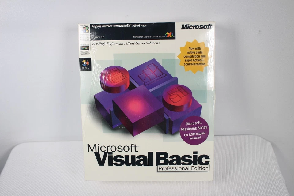 Microsoft Visual Basic Professional Edition Version 5.0 Academic BRAND NEW SEALE - Image 2 of 4