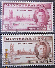MONTSERRAT ~ S.G. 113 - 114 ~ 1946 VICTORY STAMPS OMNIBUS ~ VFU #04733