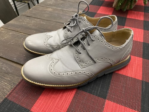 Gray Wingtip Dress Shoes Mens Size 