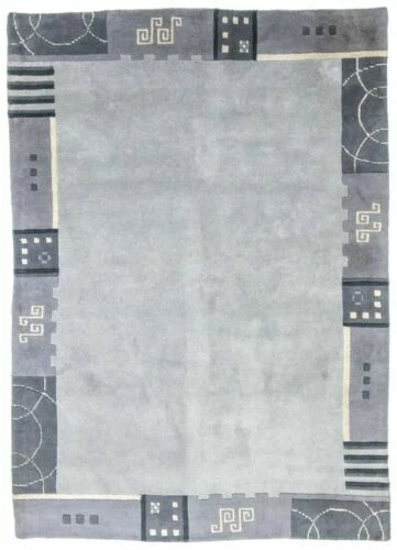 Nepalesische Wohnraum-Teppiche mit Umrandung fürs Esszimmer