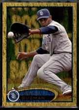 2012 Topps Gold Sparkle Jesus Guzman #14 San Diego Padres