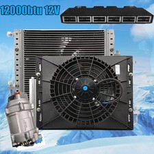 24v Universal Ac Kit Truck Cab Bus Air Conditioner Underdash 6 Vents 12000 Btu