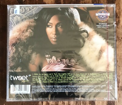 TWEET It's Me Again Cut-Out CD Turn Da Lights Off w/Missy Elliott