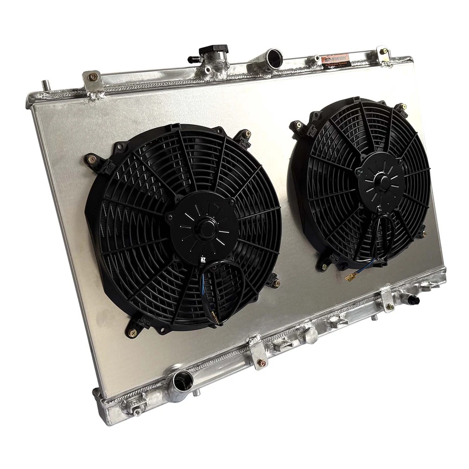 Radiador de aluminio Fit 2001-2003 Acura CL TL Type-S 3,2 L V6 J32A2 + cubierta del ventilador MT Foto 2 de 4