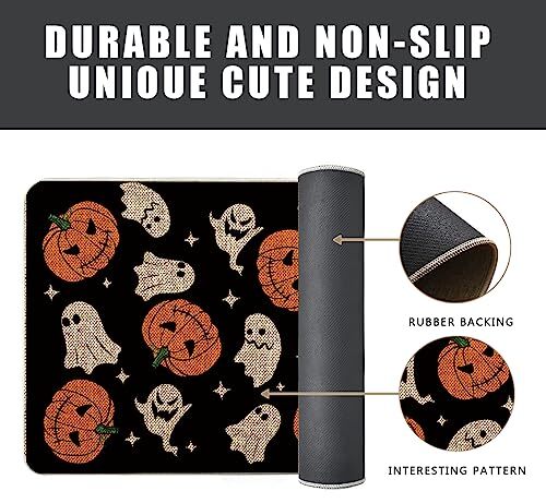 Halloween Door Mat Outdoor Rug Ghost Pumpkins Doormat Halloween Rugs - Picture 7 of 7