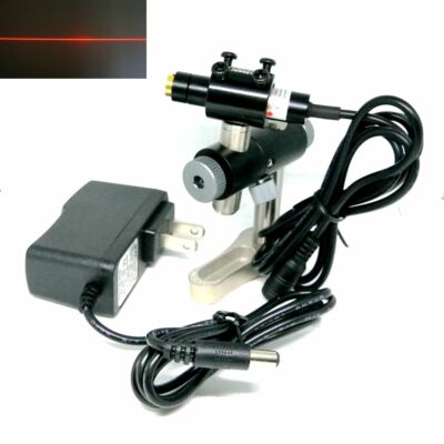 Focusable 650nm 80mw Red Laser Dot/Line/Cross Diode Module w 5V Power Adapter