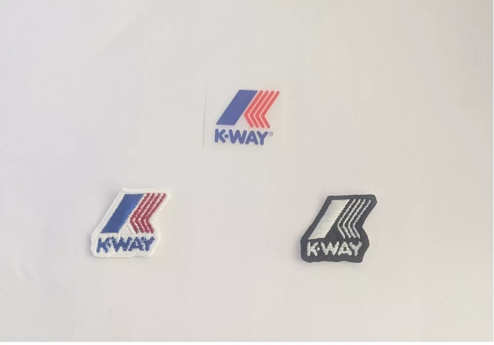 NSP Toppa patch KWAY K-WAY replica stampata ricamata termoadesivo riparazione giacca
