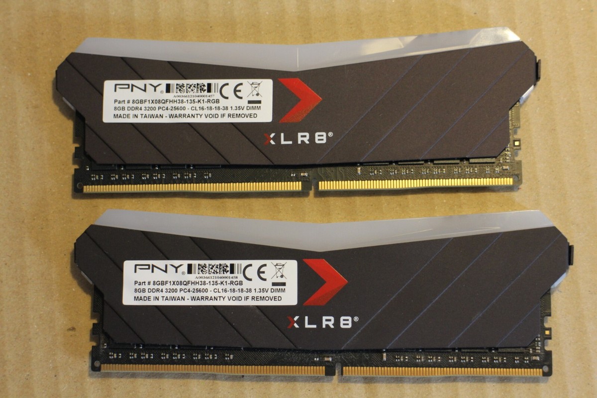 x2 8GB 16GB DDR4 3200MHz PNY Module Mémoire RAM XLR8 RGB Gaming