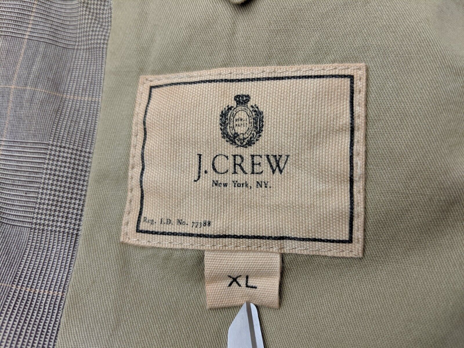 J Crew Ludlow Men XL Brown Plaid Sport Coat Jacke… - image 6