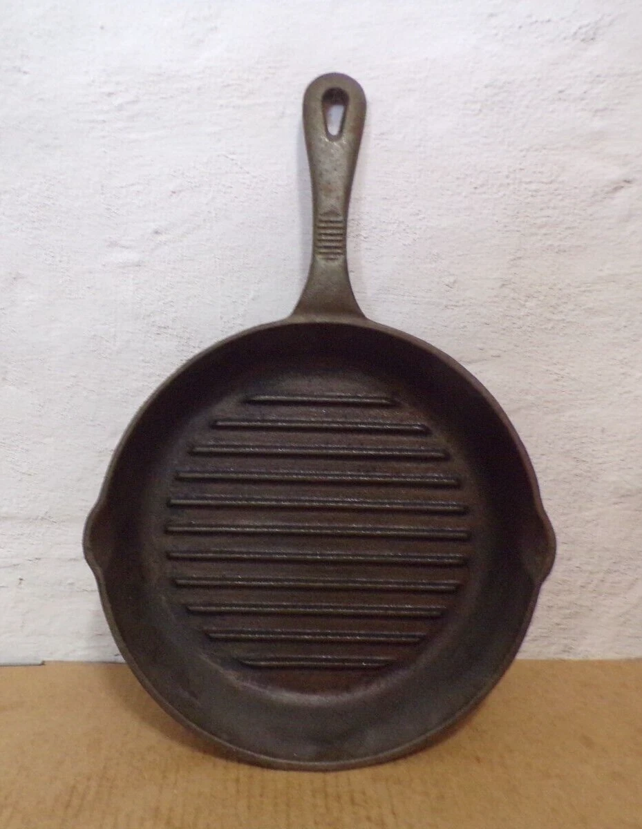 MSE 8" Cast Iron Skillet Ribbed Bottom by Martha Stewart Entreprises Sits Flat