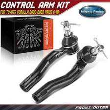 2Pcs Front Outer Steering Tie Rod Ends for Toyota Corolla 2020-2023 Prius C-HR