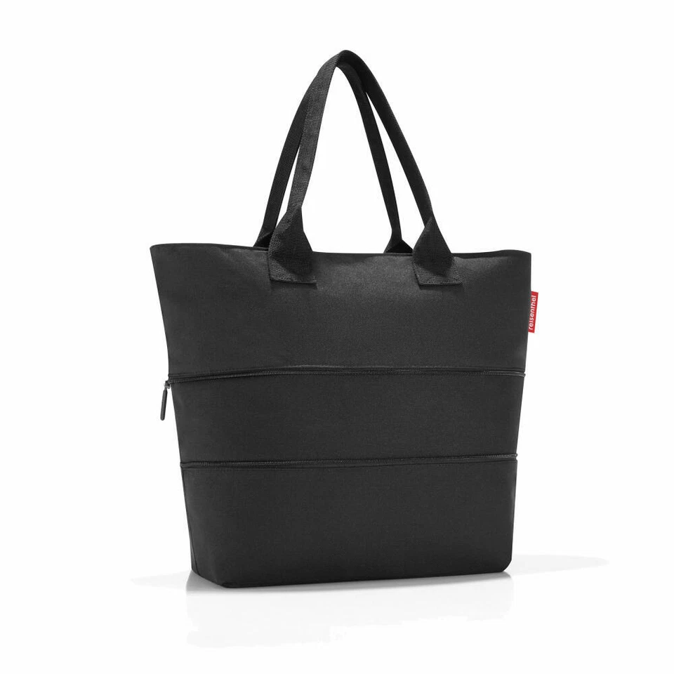 reisenthel shopper e1 einkaufstasche mit reißverschluss black / schwarz RJ7003 - Bild 3 von 4