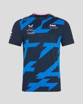 Alpine F1 2025 Official Team Pierre Gasly #10 T-Shirt Navy Blue Free UK  Shipping UK