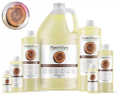 PLANT GURU Mahogany Teakwood Fragrance Oil For Candle, Soap Making, Diffuser and Burners