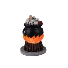 Lemax Spookytown Skull Stew Cauldron 44311