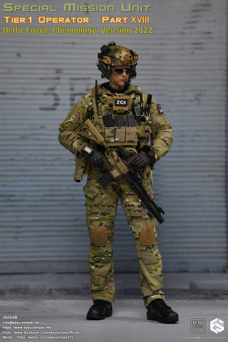EASY&SIMPLE 1:6,26064B CAG Delta Force Action Figure Model