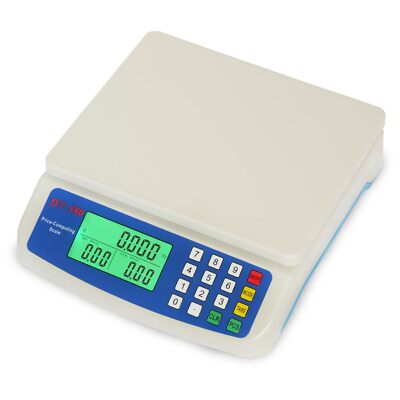 	Electronic Computing Scale LCD Digital Commercial Food Produce Scales 30kg x...