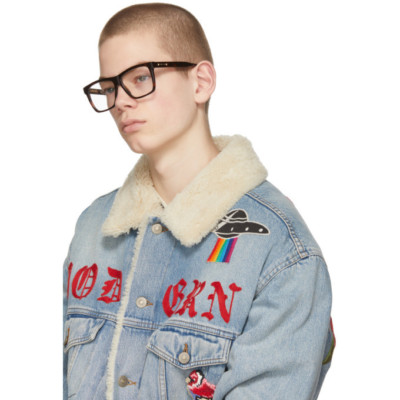 GUCCI Herren Optical Star Frame Brille Schildpatt Rechteckiges Gestell - UVP 320,00£