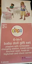Circo Target 5 Piece Pink Nursery Play Set Playset - Fits 18" Inch Baby Dolls 