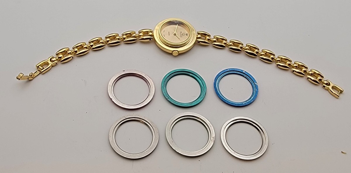 Rare~Gucci *Diamond-Cut* Bezel (ONLY) For Watch 1100/11/12.2/1200 Gucci Bezel Watch 11/12.2 - Etsy main image 4