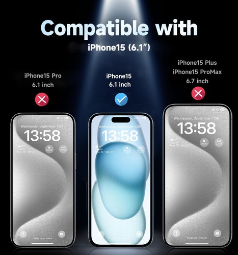 4Pack Auto Alignment Glass Screen Protector For iPhone 16 15 Pro Max 14 13 12 11 - Picture 6 of 12