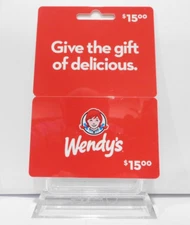 $15.00  WENDY's Physical Gift Card!