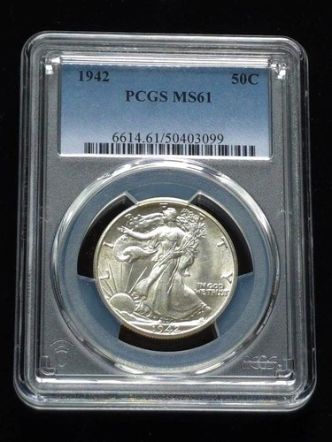 1942 Walking Liberty Silver Half Dollar PCGS Graded MS61 #50403099