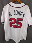 Andruw Jones HOF Signed Atlanta Braves Baseball Jersey AUTO JSA COA Sz XL