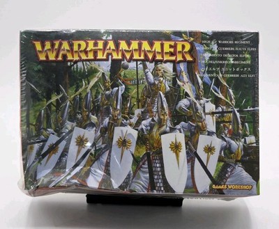 Warhammer Fantasy High Elf Warriors Regiment Sealed Box Crushing Rare 2001