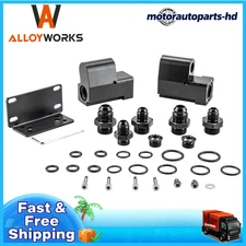 Universal FULL FLOW ETHANOL 6AN 8AN E85 Conversion Flex Fuel Sensor Adapter Kit.