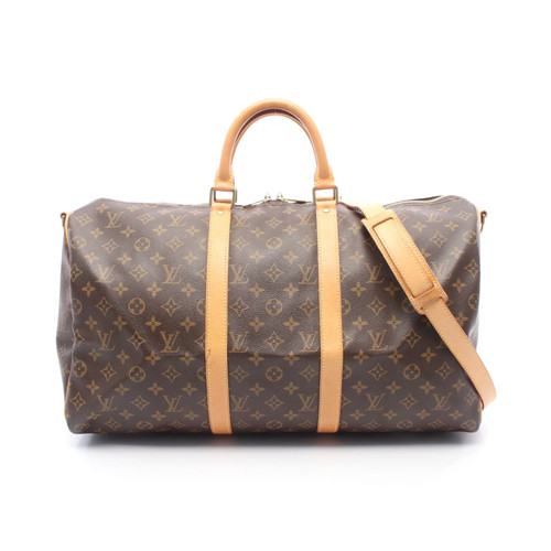 Louis Vuitton Keepall 50 2WAY Boston Bag Brown PVC #RCB9300