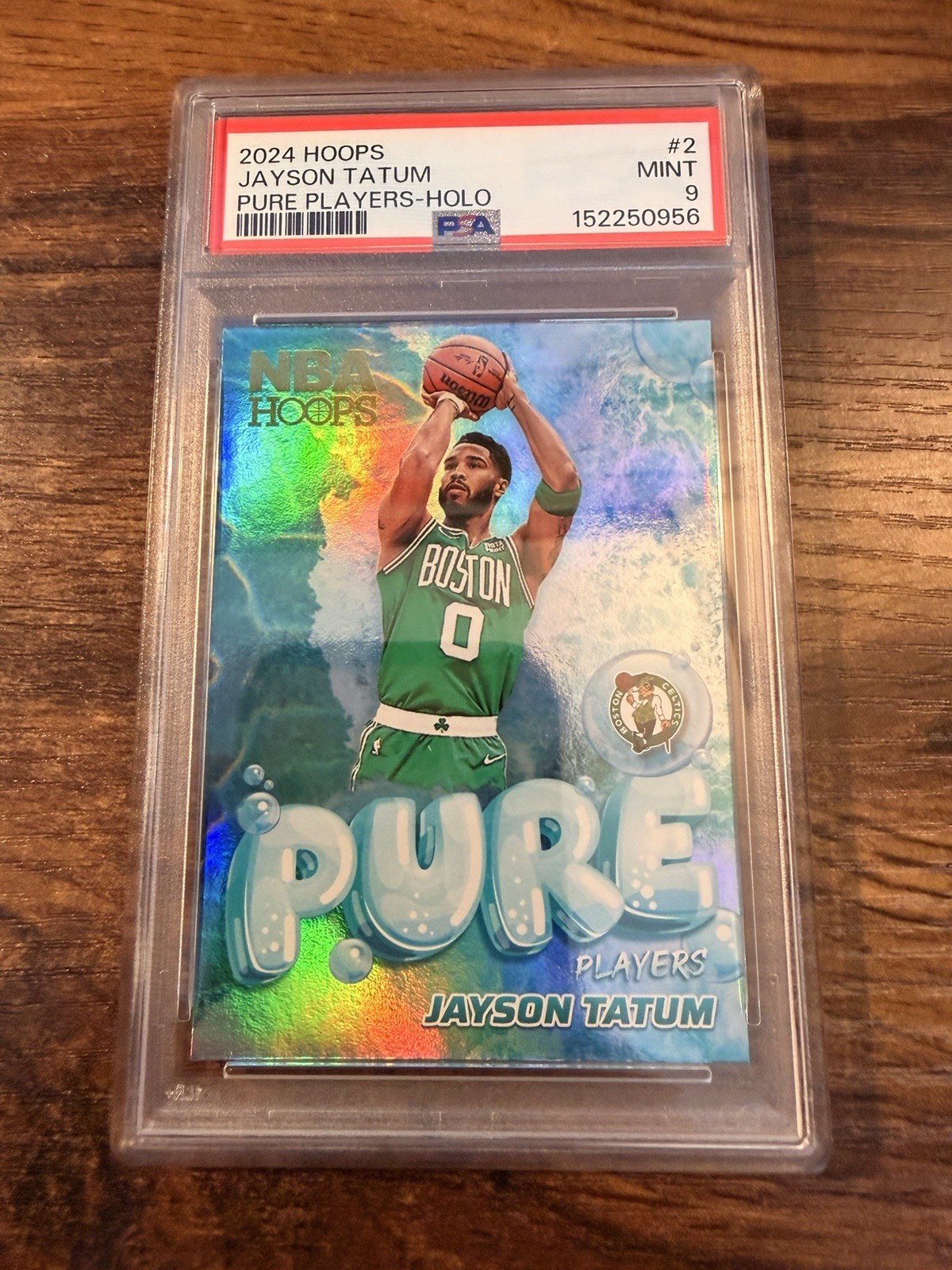 2024 Panini NBA Hoops - Jayson Tatum #2 Pure Players Holo Prizm - PSA 9 Low POP! view 13
