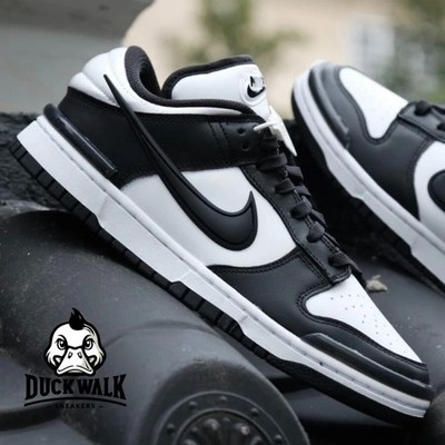 Nike Dunk Low Twist ''Panda'' Black White DZ2794-001 Multi Sizes New