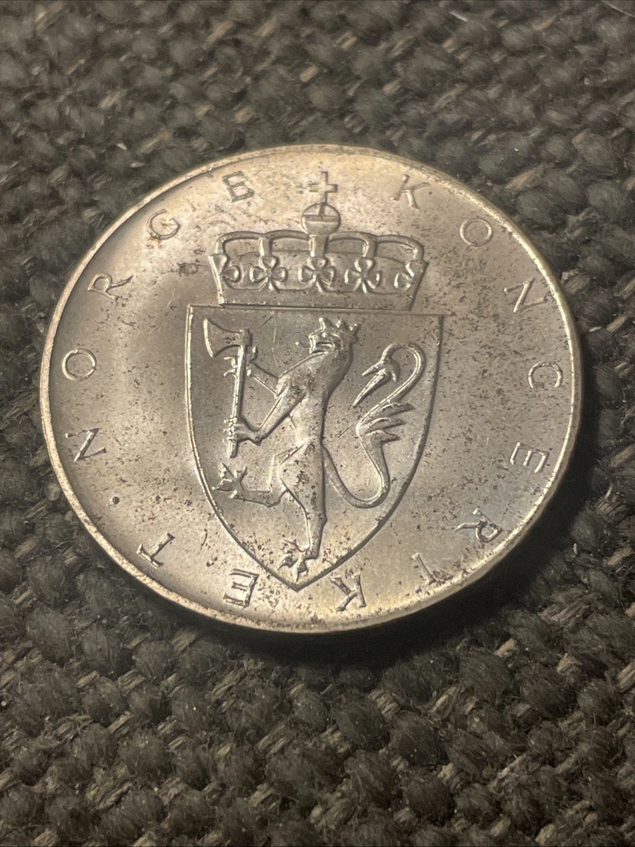 1964年 ノルウェー銀貨 10クローネ 憲法500周年記念銀貨 楽天市場】1964年 10クローネ ノルウェーコイン オラフ5世 憲法150周年